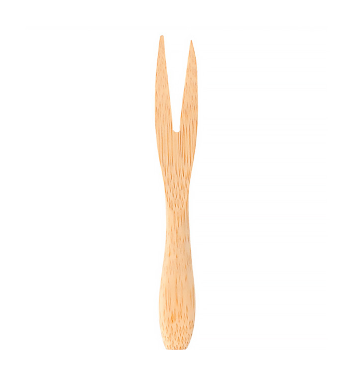 Garfo de Bambu Degustação 9 cm (50 Unidades)