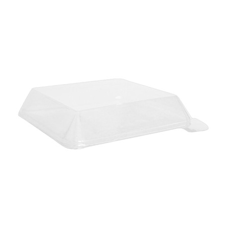 Tampa Plastico PET Transparente 14,1x14,1cm (25 Uds)