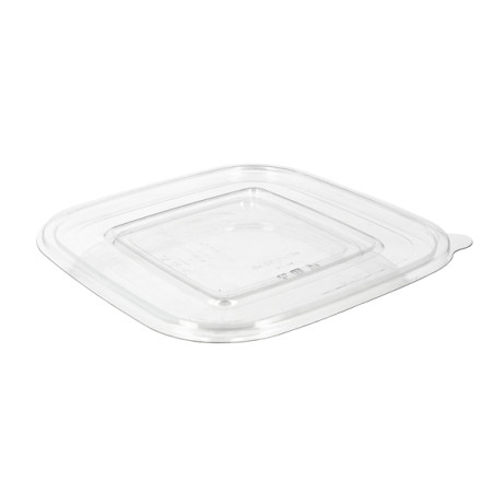 Tampa Plana de Plastico para Tigela PET 175x175mm (300 Uds)