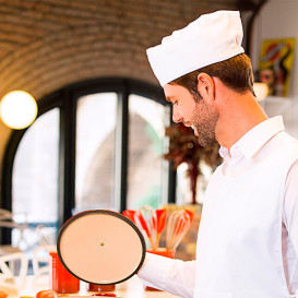 Touca Cozinheiro Rede Algodão Branco (25 Uds)