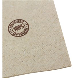 Guardanapos Papel Eco "Recycled" 20x20cm (100 Uds)