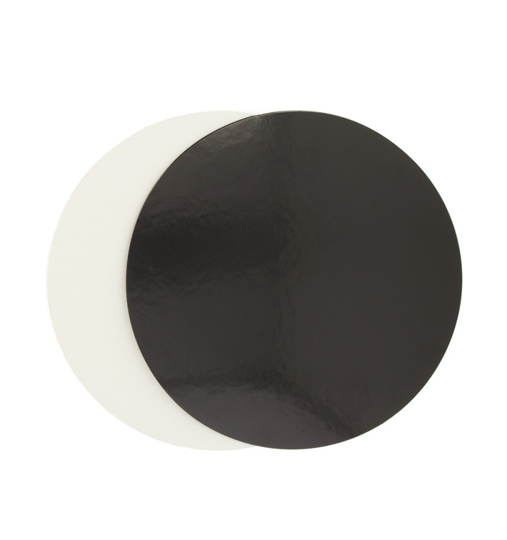 Disco de Cartão Preto e Branco 230mm (100 Uds)