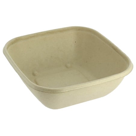 Tigela Laminada PLA Cana-de-açúcar 750ml 17x17x5cm (300 Uds)