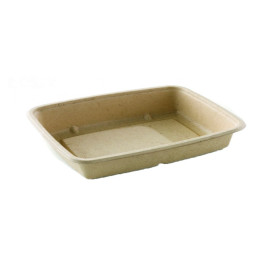 Embalagem Cana-de-açúcar PLA 950ml 23x16,5x5cm (75 Uds)