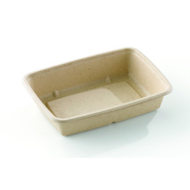 Embalagem Cana-de-açúcar PLA 950ml 23x16,5x5cm (300 Uds)