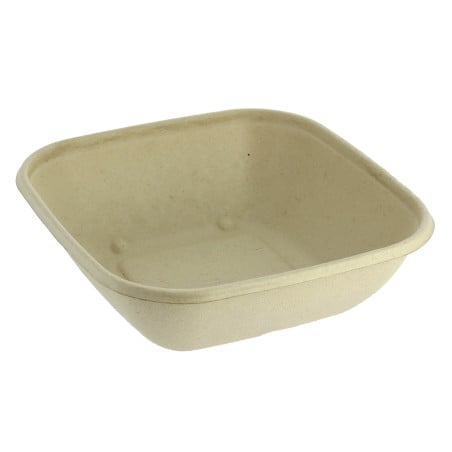 Tigela Laminada PLA Cana-de-açúcar 500ml 17x17x3cm (50 Uds)