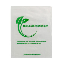 Saco Plastico Mercado 100% Biodegradável 23x30cm (100 Uds)