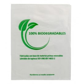 Saco Plastico Mercado 100% Biodegradável 30x40cm (100 Uds)