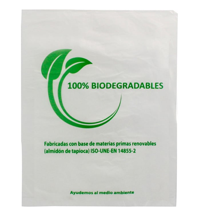 Saco Plastico Mercado 100% Biodegradável 35x48cm (1000 Uds)