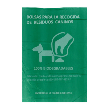 Saco Plastico de excrementos cão 100% bio 18x26cm (5.000 Uds)