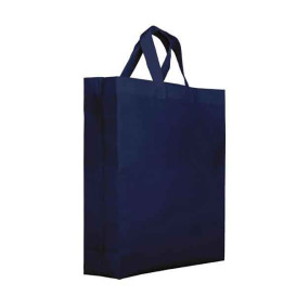 Saco Não Tecido PREMIUM com Asas Curtas Azul Marinho 25+10x30cm (25 Uds)