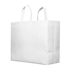 Saco Grande Não Tecido PREMIUM Branco 45+12x40cm (25 Uds)