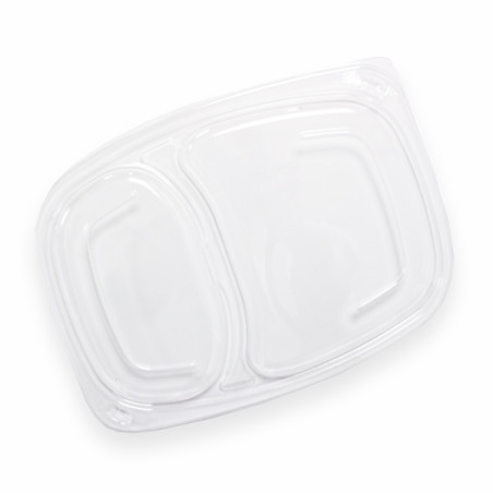 Tampa OPS Transparente Embalagem 2C 1050/1250ml 255x189x20mm (20 Uds)