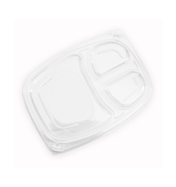 Tampa OPS Transparente Embalagem 3C 1050/1250ml 255x189x20mm (320 Uds)