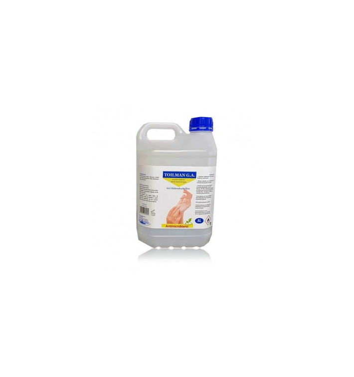 Gel Sanitário Antibacteriano Hidroalcoólico 5000ml (4 Uds)