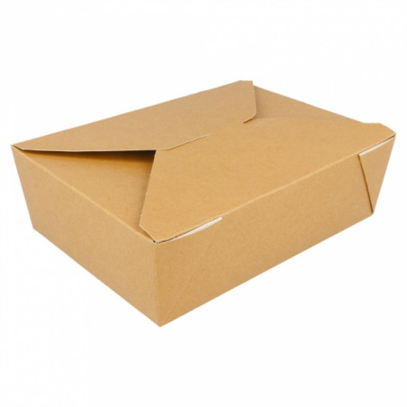 Caixa Cartão TakeAway Kraft 19,7x14x6,4cm 1980ml (200 Uds)