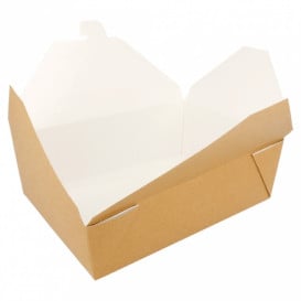 Caixa Cartão TakeAway Kraft 19,7x14x6,4cm 1980ml (200 Uds)