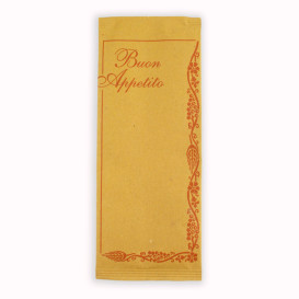 Envelopes de Talheres com Guardanapo "Buon Appetito" (125 Uds)