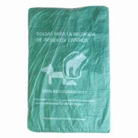 Saco Plastico de excrementos cão 100% bio 18x26cm (100 Uds)