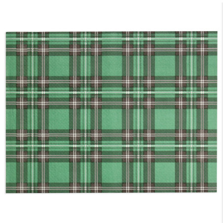 Toalhete de Mesa de Papel Verde "Edinburgh" 30x40cm 40g/m² (500 Uds)