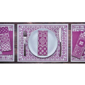 Guardanapos Papel 1/8 33x40cm "Alhambra" Roxo (2000 Uds)