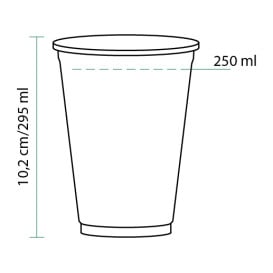 Copo Rígido de PET 295 ml Ø8,1cm (50 Unidades)