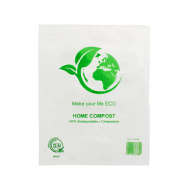 Saco Plastico Mercado 100% Biodegradável 16x24cm (5000 Uds)