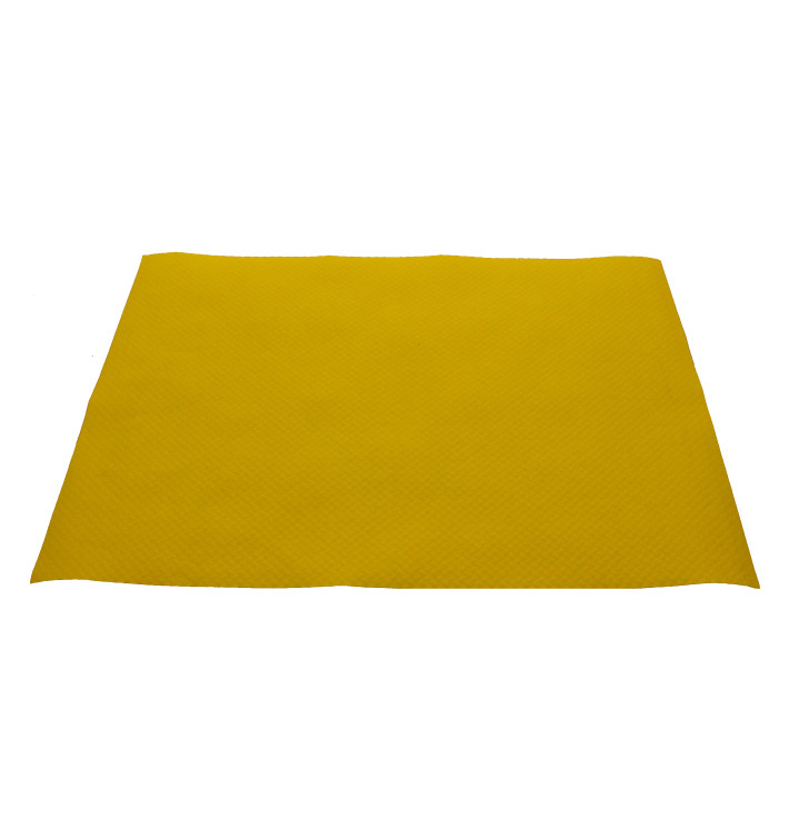 Toalhete de Mesa de Papel Amarelo 30x40cm 40g/m² (1.000 Uds)