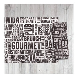 Toalhete de Mesa de Papel Branco "Gourmet" 30x40cm 40g/m² (1.000 Uds)