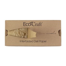 Papel Envolvente Antigordura Kraft em Dispensador 30,5x27cm (6.000 Uds)