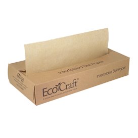 Papel Envolvente Antigordura Kraft em Dispensador 30,5x27cm (6.000 Uds)