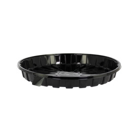 Embalagem para Bolo e Torta APET Preto Ø18cm (210 Uds)