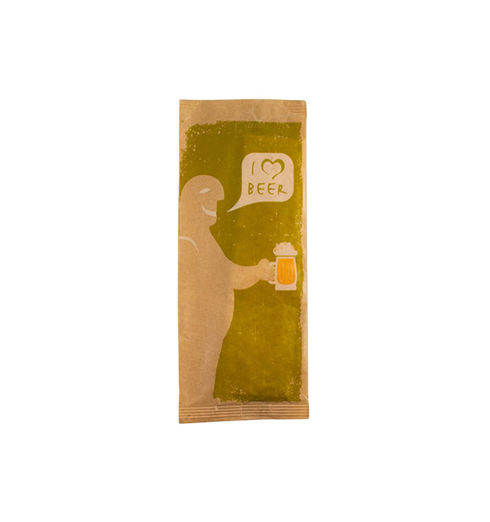 Envelopes de Talheres com Guardanapo "I Love Beer" (125 Uds)