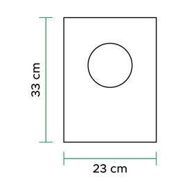 Saco Plastico Mercado Block 100% Biodegradável 23x33cm (100 Uds)