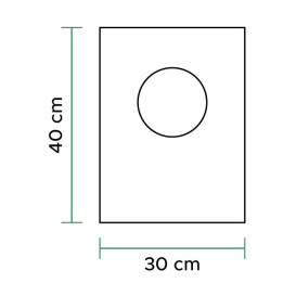 Saco Plastico Mercado Block 100% Biodegradável 30x40cm (100 Uds)