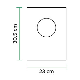 Saco Plastico Mercado 100% Biodegradável 23x30,5cm (100 Uds)