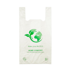 Saco Plastico Alça Biodegradável 100% 30x40 cm (2.000 Uds)