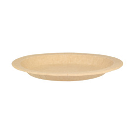 Prato de Cartão Redondo Anti-Gordura Kraft Ø18cm 195g/m² (50 Uds)