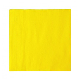 Guardanapos Papel Amarelo 2F Ponta-Ponta 33x33cm (1350 Uds)