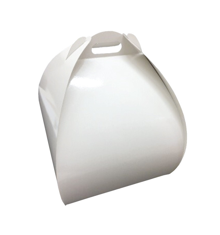 Caixa Borboleta de Bolos Altos Branco 32x32x32cm (100 Uds)