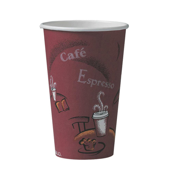 Copo de Cartão 16Oz/500 ml "Bistro" Ø8,9cm (50 Uds)