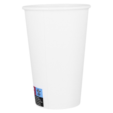 Copo de Cartão ECO 16 Oz/480ml Branco Ø9cm (1.000 Uds)