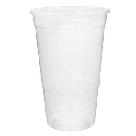 Copo de Plastico PP Reutilizável Transparente 600ml Ø9,4cm (800 Uds)