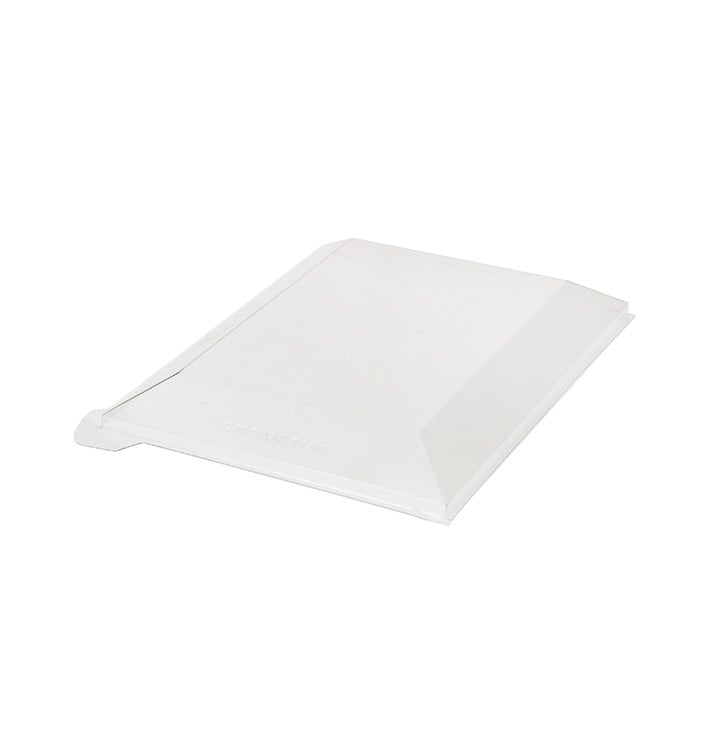 Tampa Plastico PET Transparente 13x13cm (25 Uds)