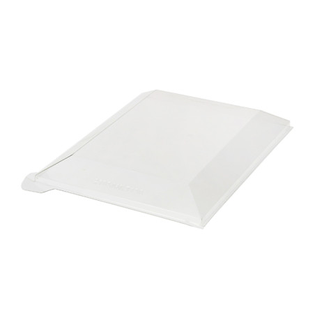 Tampa Plastico PET Transparente 13x13cm (100 Uds)