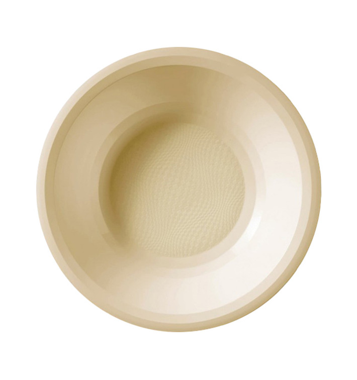 Prato de Plastico Fundo Creme Round PP Ø195mm (600 Uds)