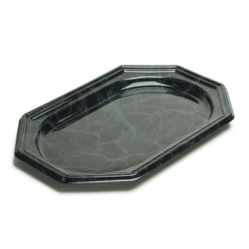 Bandeja Plastico Luxo Octog. Marmore 46x30 cm (5 Uds)