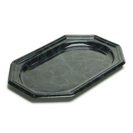 Bandeja Plastico Luxo Octog. Marmore 46x30 cm (50 Uds)