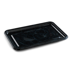 Bandeja Plastico Luxo Retang. Marmore 35x24cm (5 Uds)