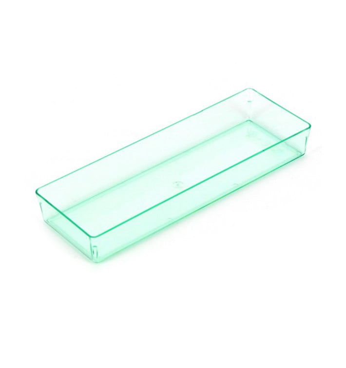 Bandeja Plastico Rectangular "Water Green" 13,1x4,6 cm (288 Unidades)